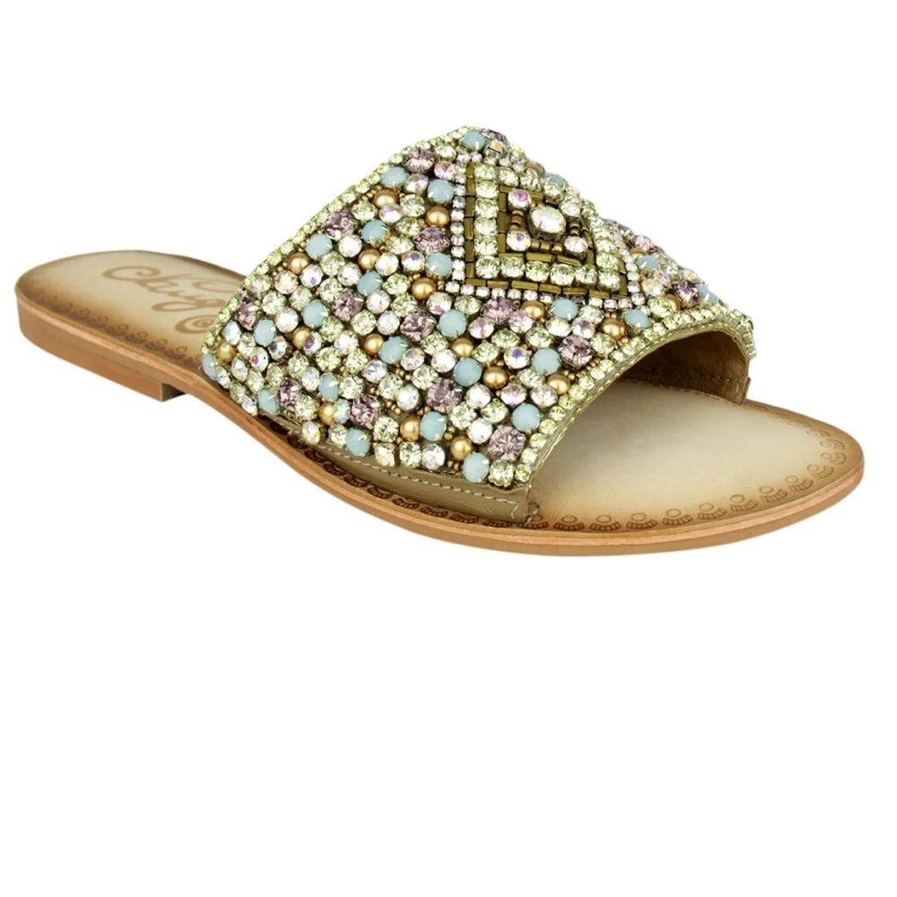Naughty Monkey Bling Sandals Size 6